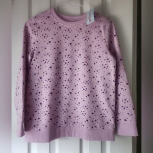 NWT!! Cat & Jack Purple Star Kids Sweatshirt!
